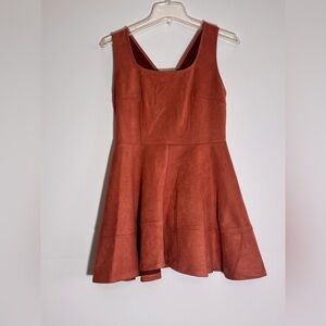 Pink Owl Velvet Mini Skater size LG